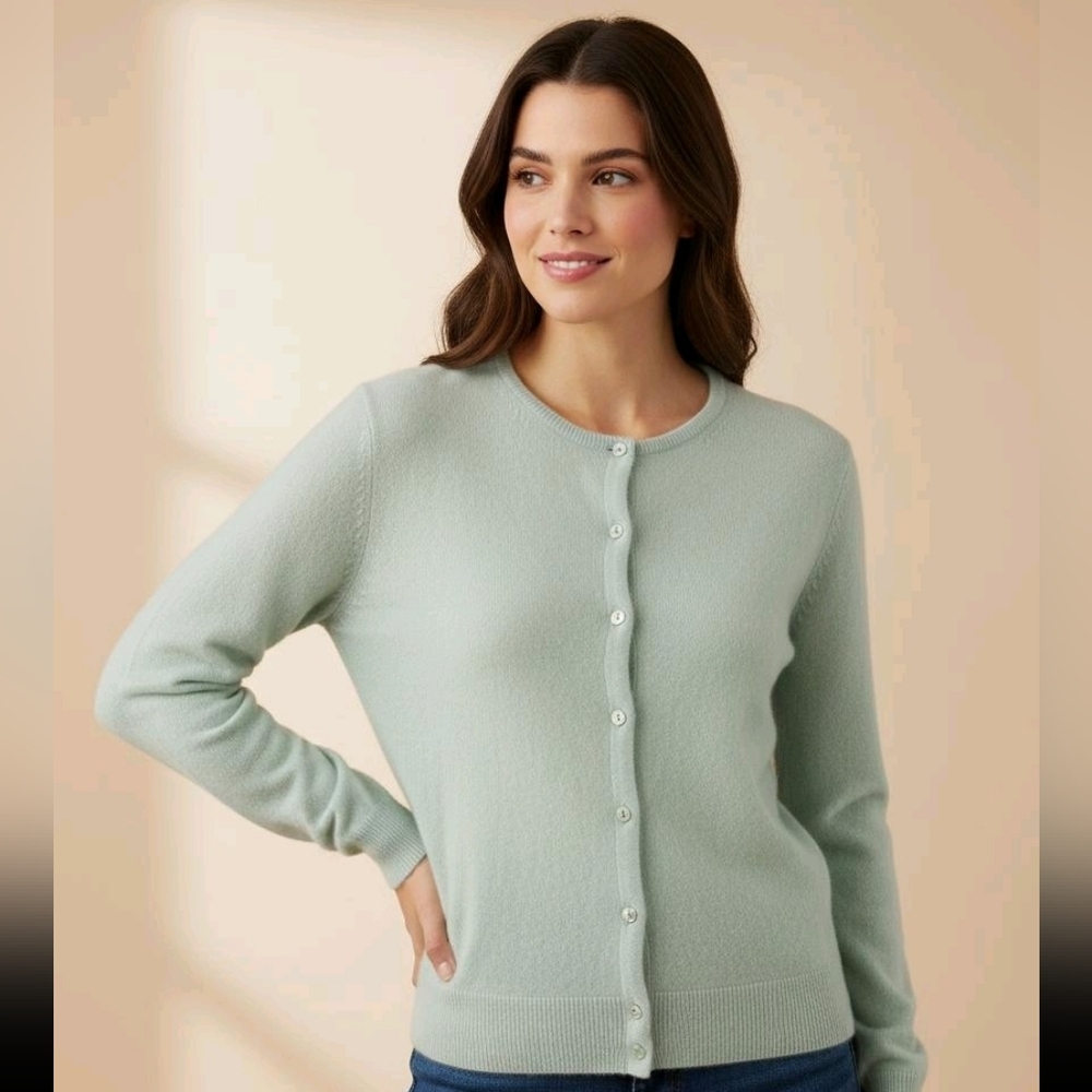 Sutton Studio Cashmere Sweater Color‎ Mint